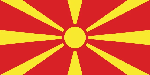 Flag of North Macedonia