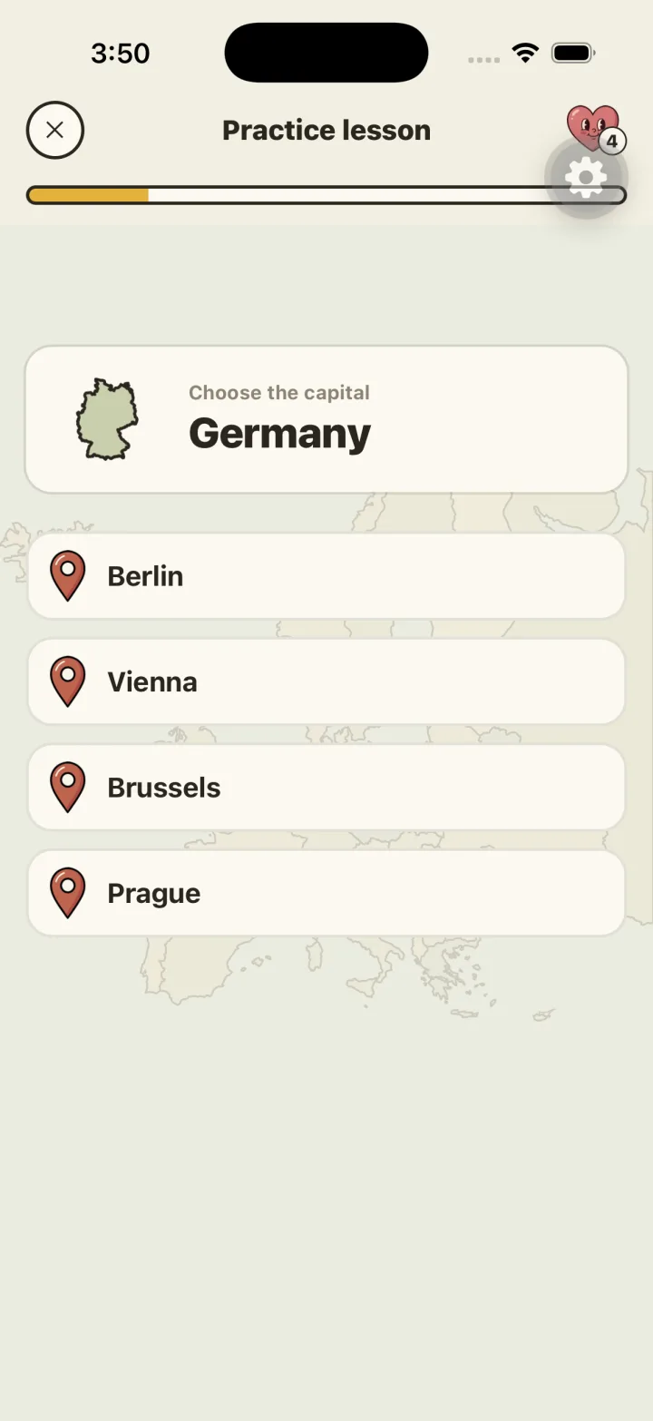 Capital question: choose the capital of Germany